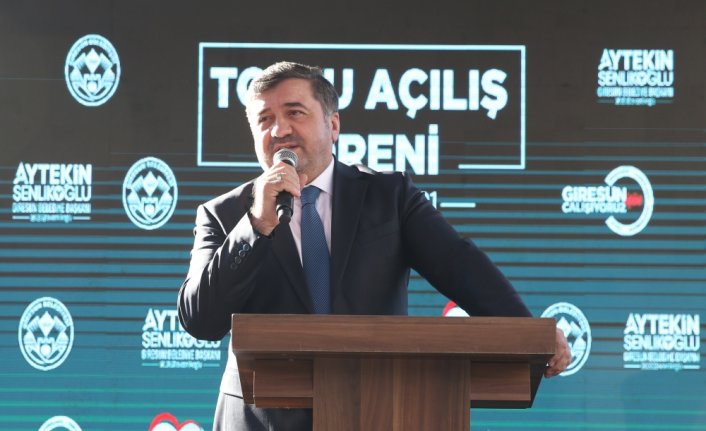 Giresun'da tamamlanan projeler hizmete alındı