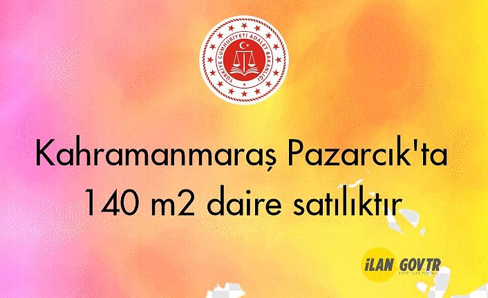Kahramanmaraş Pazarcık'ta 140 m² daire icradan satılıktır