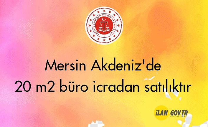 Mersin Akdeniz'de 20 m² büro icradan satılıktır