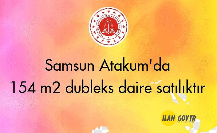 Samsun Atakum'da 154 m² dubleks daire icradan satılıktır