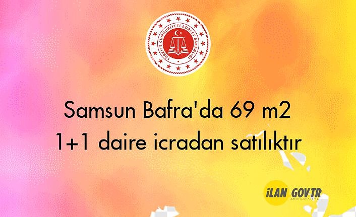 Samsun Bafra'da 69 m² 1+1 daire icradan satılıktır