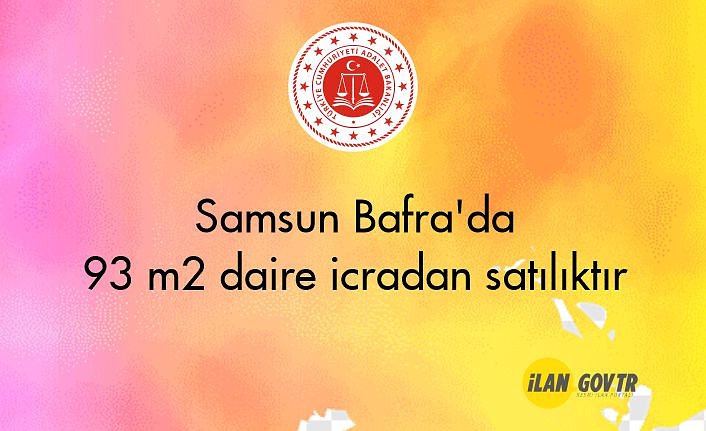 Samsun Bafra'da 93 m2 daire icradan satılıktır