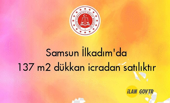Samsun İlkadım'da 137 m² dükkan icradan satılıktır