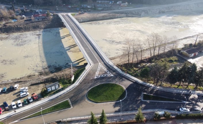 Sinop'ta 77 günde tamamlanan Şevki Şentürk Köprüsü yarın hizmete girecek
