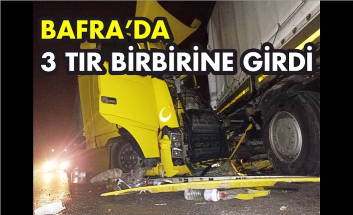 Bafra'da Zincirleme Kaza