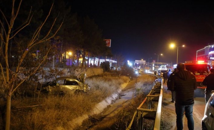 Çorum'da su kanalına düşen otomobilin sürücüsü öldü