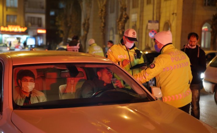 Çorum'da yılbaşında alkollü araç kullanan 7 sürücüye cezai işlem uygulandı