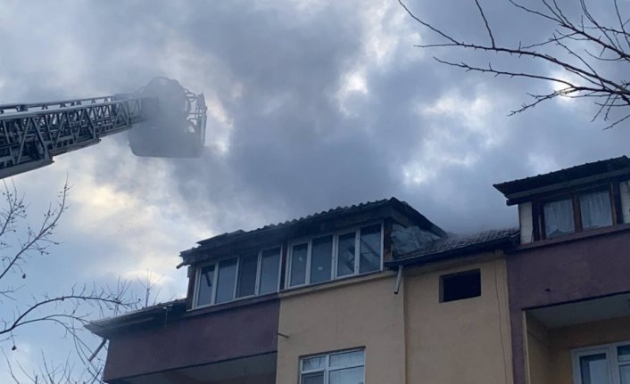 Düzce'de apartmanda çıkan yangında iki daire hasar gördü