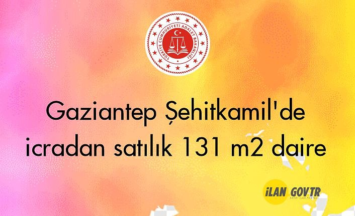 Gaziantep Şehitkamil'de icradan satılık 131 m² daire