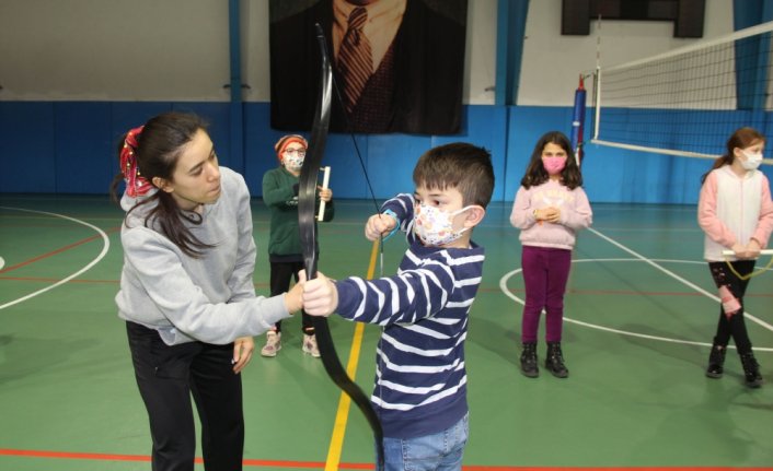 Havza’da çocuklar için okçuluk kursu açıldı