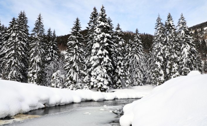 Kaçkar Dağları Milli Parkı beyaz örtüyle kaplandı
