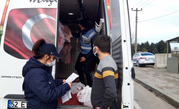 Ordu'da 2 ton kaçak et ele geçirildi