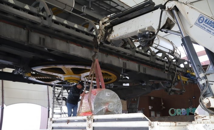 Ordu'da teleferik hattında bakım ve değişim çalışması başlatıldı