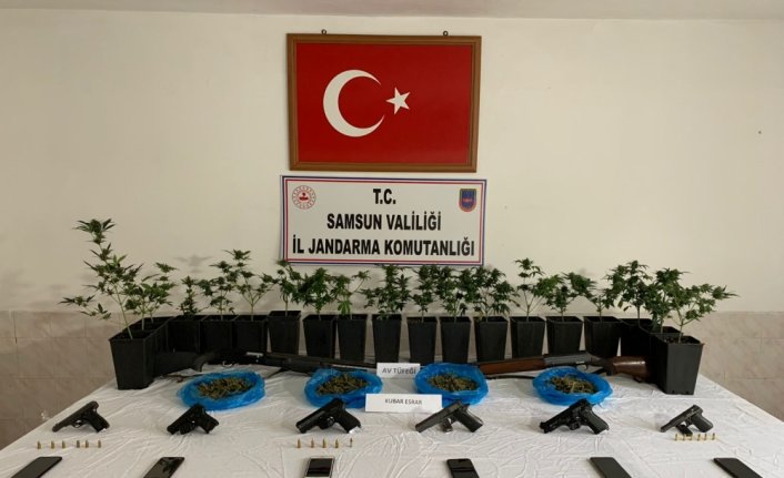 Samsun'da 16 adreste uyuşturucu bulunduran şüpheli yakalandı