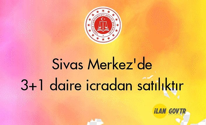 Sivas Merkez'de 3+1 daire icradan satılıktır