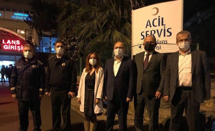 Zonguldak Valisi Tutulmaz, görevdeki güvenlik güçlerinin yeni yılını kutladı