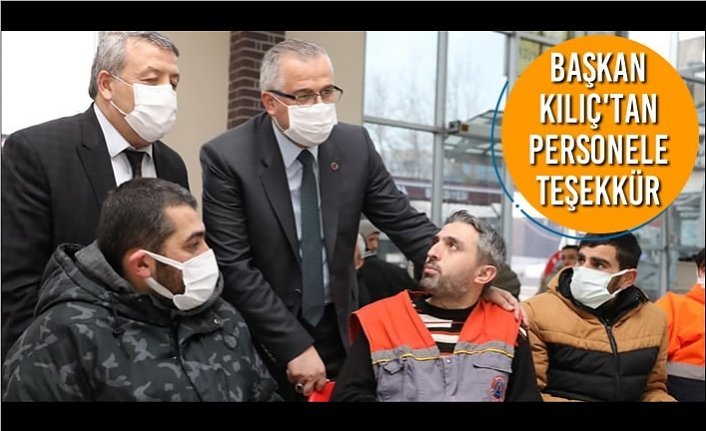 Başkan Kılıç'tan Personele Teşekkür