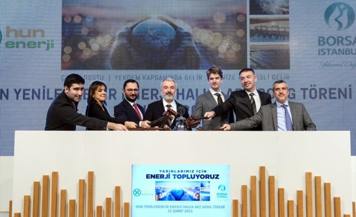 Borsa İstanbul'da gong Hun Yenilenebilir Enerji için çaldı