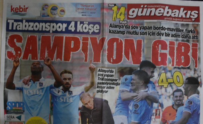 Trabzon yerel basınından 