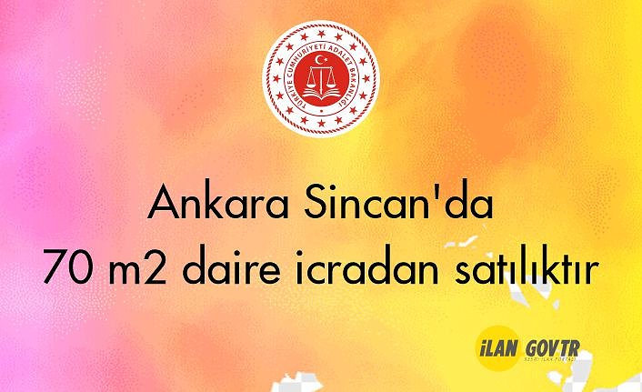 Ankara Sincan'da 70 m² daire icradan satılıktır