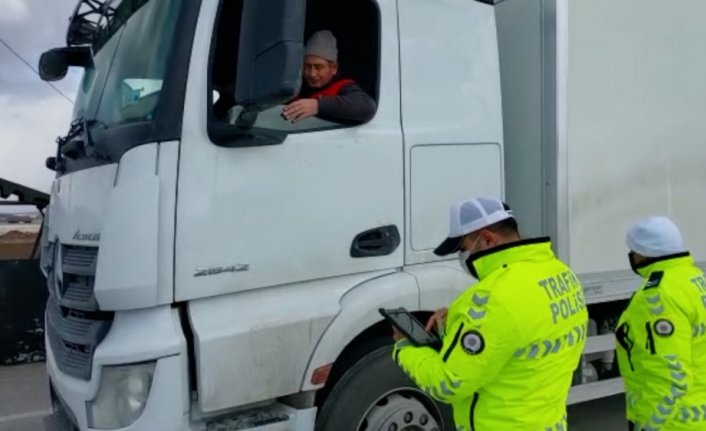 Çorum'un Alaca ilçesinde sürücüler bilgilendirildi