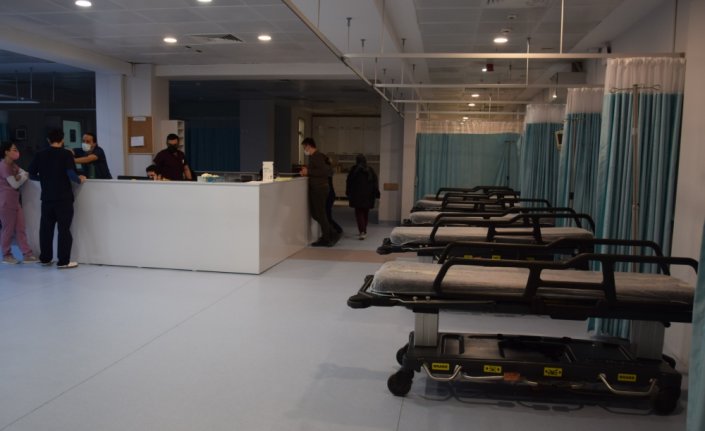 Düzce Üniversitesi Hastanesinin acil servis sarı alanı yenilendi