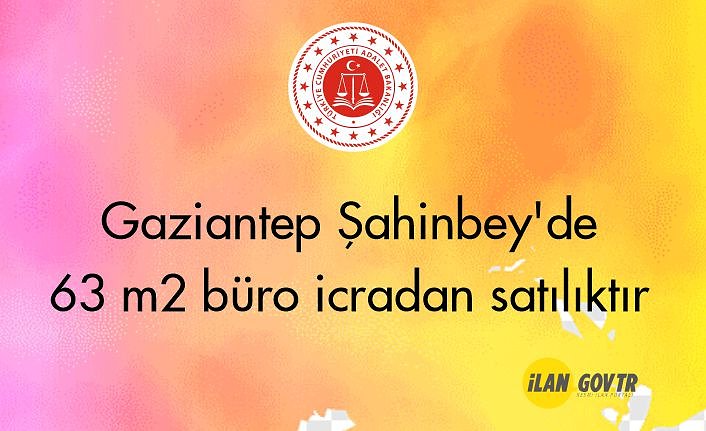 Gaziantep Şahinbey'de 63 m² büro icradan satılıktır