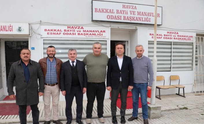Havza Belediye Başkanı Özdemir'den esnaf odalarına ziyaret