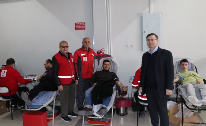 Havza Meslek Yüksekokulunda kan bağışı kampanyası