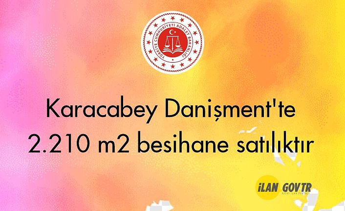 Karacabey Danişment'te 2.210 m² besihane icradan satılıktır