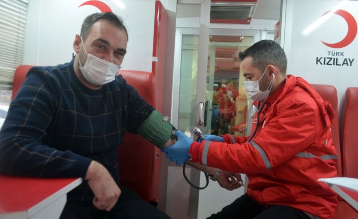 Merzifon'da kan bağışı kampanyası düzenlendi