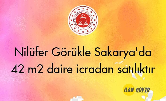 Nilüfer Görükle Sakarya'da 42 m² daire icradan satılıktır