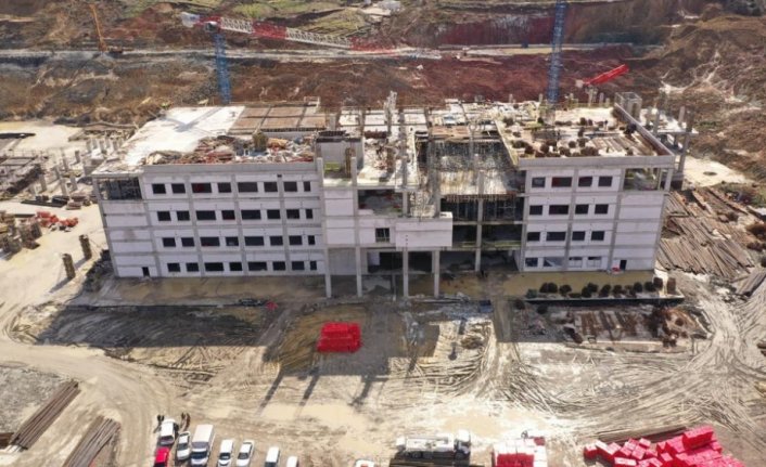 Ordu Şehir Hastanesi'nin kaba inşaatı yüzde 28 tamamlandı