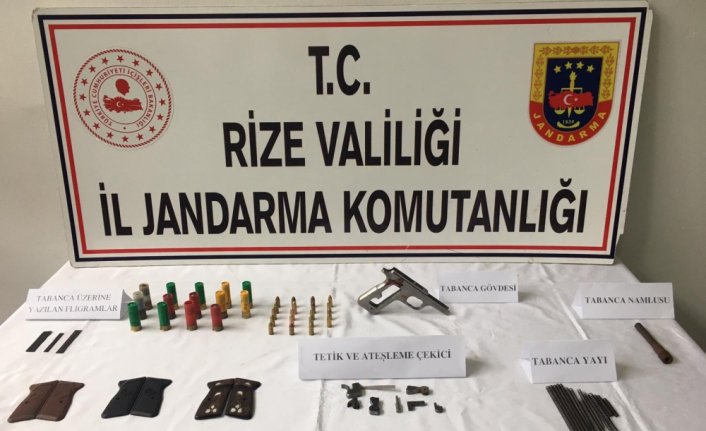 Rize'de kaçak silah atölyesine düzenlenen baskında 1 kişi yakalandı