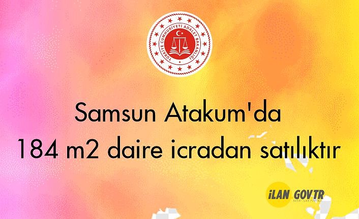 Samsun Atakum'da 184 m2 daire icradan satılıktır