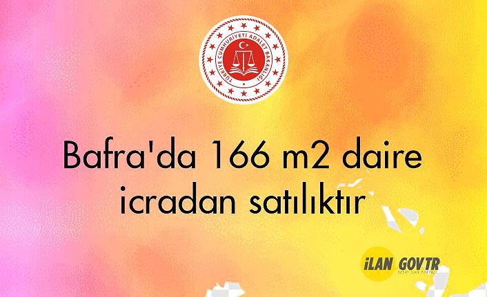 Samsun Bafra'da 166 m² daire icradan satılıktır