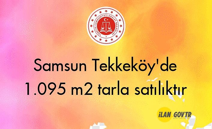 Samsun Tekkeköy'de 1.095 m² tarla icradan satılıktır