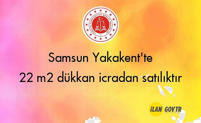 Samsun Yakakent'te 22 m² dükkan icradan satılıktır