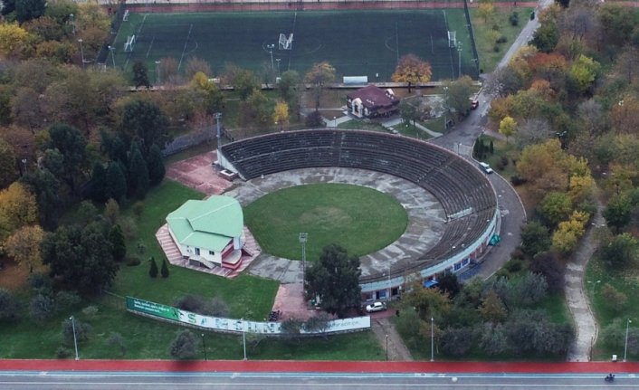 Samsun'da amfiteatr TEKNOFEST için hazırlanıyor