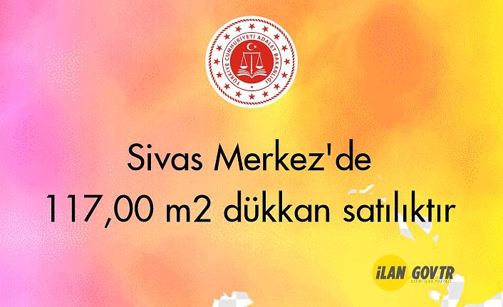 Sivas Merkez'de 117,00 m² dükkan icradan satılıktır