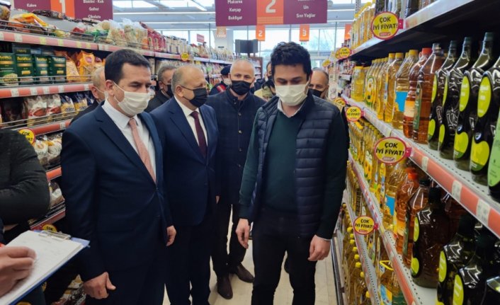 Ünye'de marketlerde denetim yapıldı