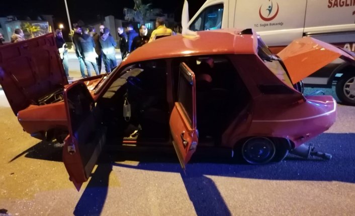 Ünye'de otomobillerin çarpıştığı kazada 1 kişi yaralandı