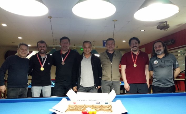 Bolu'da 3 top bilardo turnuvası düzenlendi