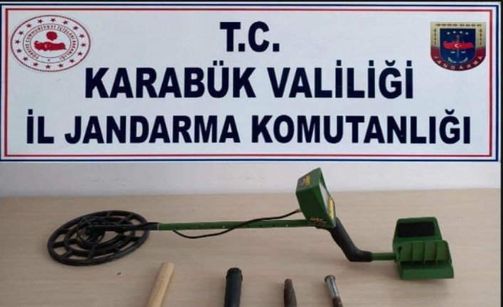 Karabük'te izinsiz kazı yapan 3 şüpheli suçüstü yakalandı