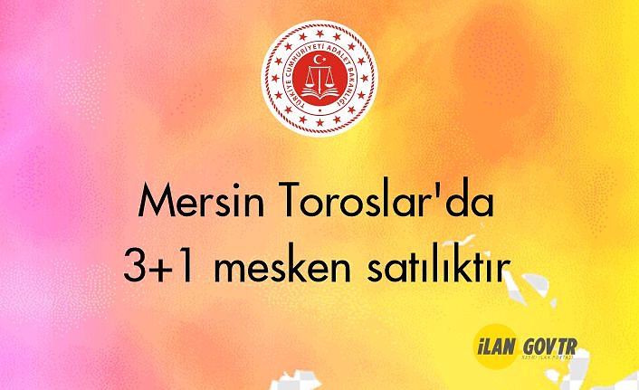 Mersin Toroslar'da 3+1 mesken icradan satılıktır