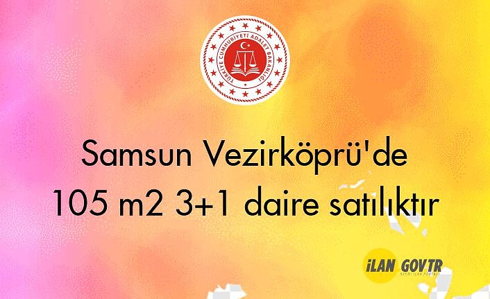 Samsun Vezirköprü'de 105 m² 3+1 daire icradan satılıktır