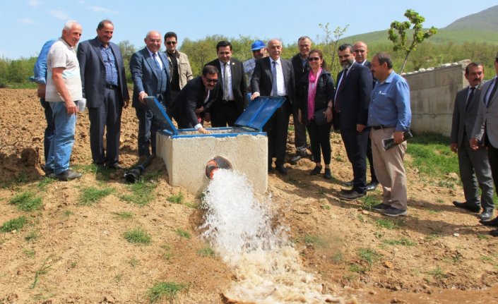 Taşova'da basınçlı sulama sisteminin açılışı yapıldı