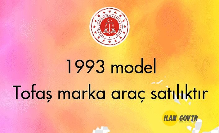 199 model Tofaş marka araç icradan satılıktır