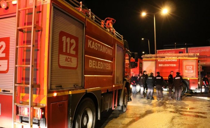 Kastamonu'da iş yerinde çıkan yangın söndürüldü