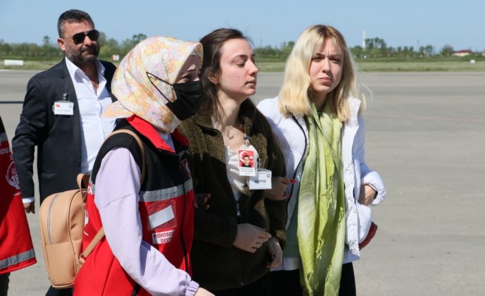 Şehit polis memuru Hüseyin Duman'ın cenazesi Samsun'a getirildi